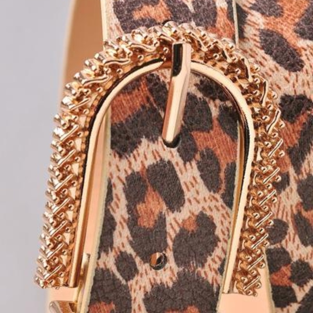 Leopard Print Belt - Picture 4 of 5